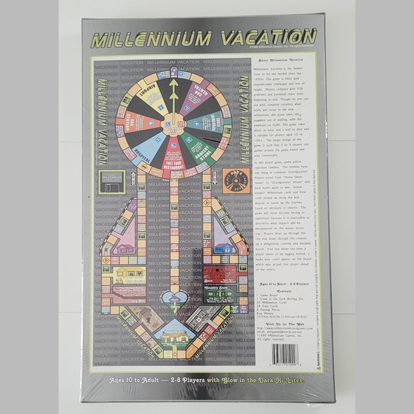 Vintage 1999 Millennium Vacation Board Game Glow in the Dark *NEW* - Picture 3 of 4